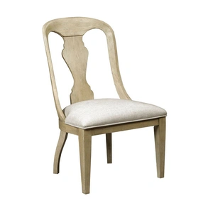 American Drew Litchfield Whitby Fabric/Wood Side Chair, Sunwashed/Beige