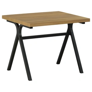 Coaster Colmar Wood Veneer 3-piece Trestle Occasional Table Set, Golden Oak/Gunmetal