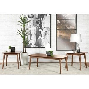 Coaster Radley Wood Veneer 3-piece Occasional Table Set, Natural Walnut