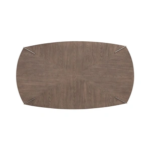 Liberty Furniture Harlow Oval MDF/Metal Cocktail Table w/Casters, Sandstone/Satin Nickel