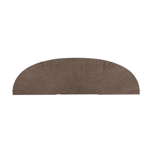Liberty Furniture Harlow Demilune MDF/Metal Sofa Table, Sandstone/Satin Nickel