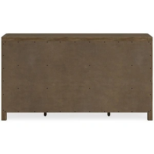Ashley Furniture SM Cabalynn Wood 6-Drawer Double Dresser in Light Brown