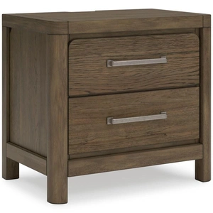 Ashley Furniture SM Cabalynn Wood Nightstand w/2 Drawers, Light Brown