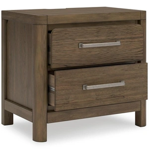 Ashley Furniture SM Cabalynn Wood Nightstand w/2 Drawers, Light Brown