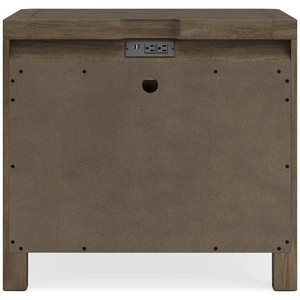 Ashley Furniture SM Cabalynn Wood Nightstand w/2 Drawers, Light Brown
