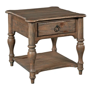 Kincaid Weatherford Square Wood 1-Drawer End Table