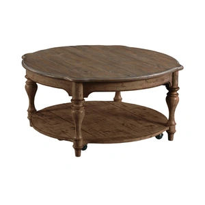 Kincaid Weatherford Bolton Round Wood Cocktail Table Set