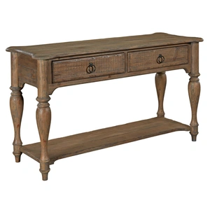 Kincaid Weatherford Rectangular Wood Sofa Table w/2 Drawers
