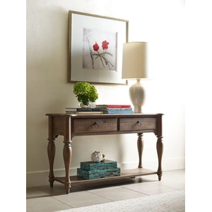Kincaid Weatherford Rectangular Wood Sofa Table w/2 Drawers