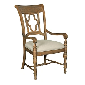 Kincaid Weatherford Fabric/Wood Arm Chair