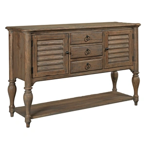 Kincaid Weatherford Edisto Wood 3-Drawer Sideboard w/2 Doors