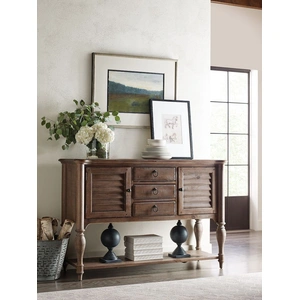 Kincaid Weatherford Edisto Wood 3-Drawer Sideboard w/2 Doors