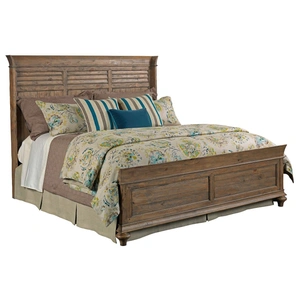 Kincaid Weatherford Shelter Wood King Size Panel Bed, Heather