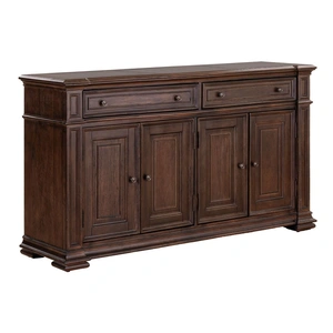 Liberty Furniture Provence Park Wood 4-Door 2-Drawer Buffet, Chateau Brown