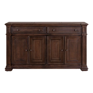 Liberty Furniture Provence Park Wood 4-Door 2-Drawer Buffet, Chateau Brown