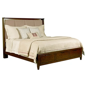 Kincaid Elise Spectrum Wood Storage Panel Bed, Amaretto