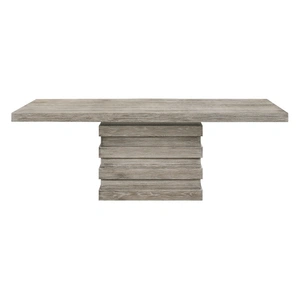 ACME Faustine Wood Rectangular Dining Table, Salvaged Light Oak