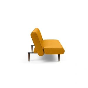Innovation Living Furniture Unfurl Fabric Sofa Bed w/Dark Wood Legs