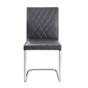 ACME Ansonia PU Dining Side Chair, Gray