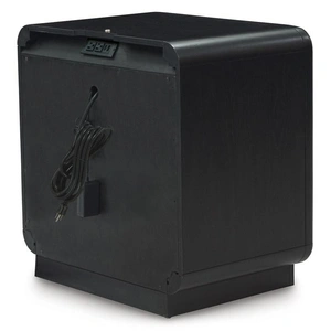 Ashley Furniture SM Rowanbeck Wood Nightstand w/Drawer, Black