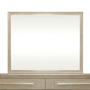 Liberty Furniture Brentwood Rectangular Wood Landscape Mirror, Sandstone