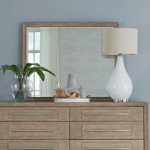 Liberty Furniture Brentwood Rectangular Wood Landscape Mirror, Sandstone