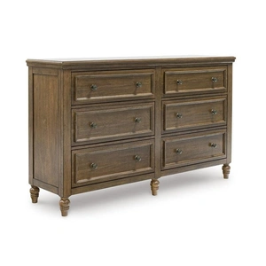 Ashley Furniture SM Sturlayne Wood 6-Drawer Double Dresser, Brown