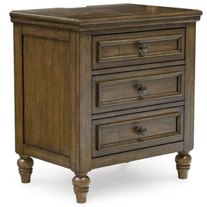 Ashley Furniture SM Sturlayne Wood Nightstand w/3 Drawers, Brown