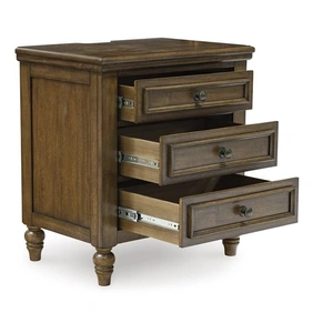 Ashley Furniture SM Sturlayne Wood Nightstand w/3 Drawers, Brown