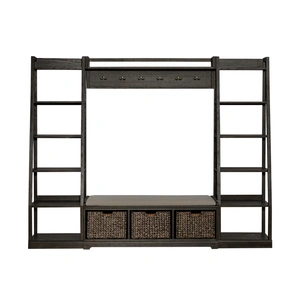Liberty Furniture Mill Creek Wood Wall Unit, Peppercorn