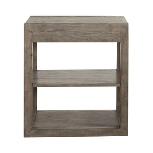 Liberty Furniture Bartlett Field Rectangular Wood Chairside Table, Dusty Taupe