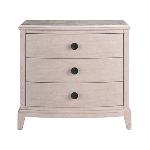 Universal Furniture Coalesce Wood Stone Top Nightstand w/3 Drawers