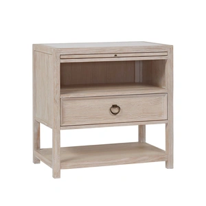 Universal Furniture Getaway Wood Nightstand w/Drawer, Sea Oat