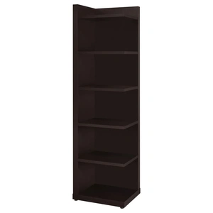 Coaster Pinckard 6-tier Corner Bookcase, Cappuccino
