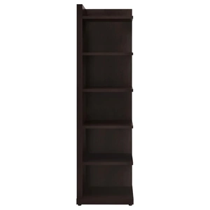 Coaster Pinckard 6-tier Corner Bookcase, Cappuccino