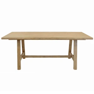 NPD (New Pacific Direct) Bedford 79-inch Rectangular Dining Table w/A Base, Brushed Smoke