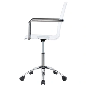 Coaster Amaturo Acrylic Seat Office Chair with Chromed Base