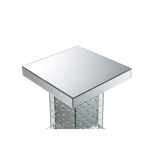 ACME Glam Nysa 80284 Mirrored/Faux Crystals End Table