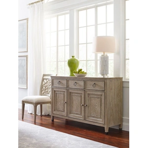 American Drew Vista Largo Wood Dining Room Set, White Oak