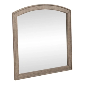 Liberty Furniture Avalon Arched Wood Mirror, Burnished Beige