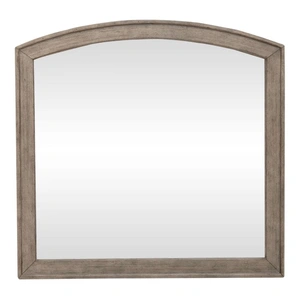 Liberty Furniture Avalon Arched Wood Mirror, Burnished Beige