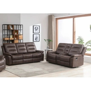 Lifestyle Furniture SM 80563 Power Reclining Living Room Set, Canyon Walnut
