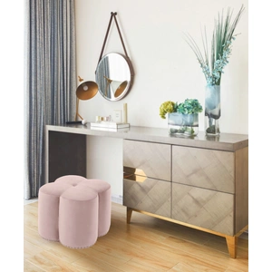 Meridian Furniture Clover Velvet Ottoman