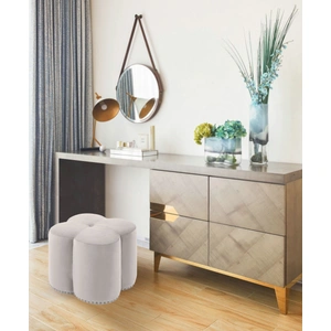 Meridian Furniture Clover Velvet Ottoman