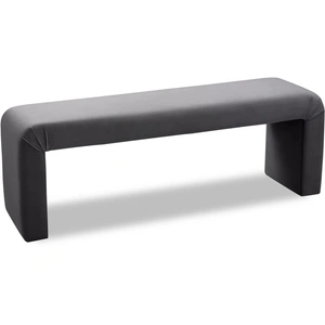 Meridian Furniture Minimalist Velvet Bench