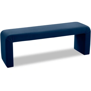 Meridian Furniture Minimalist Velvet Bench