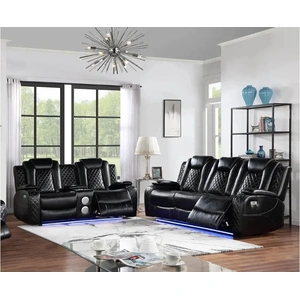 Bella Furniture SM Vail Power Reclining Living Room Set w/LED Lighting