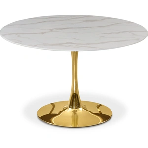 Meridian Furniture Tulip 48-inch Round Glass Dining Table