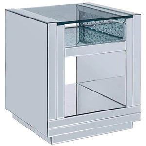 ACME Glam Nysa 81472 Mirrored/Faux Diamonds End Table