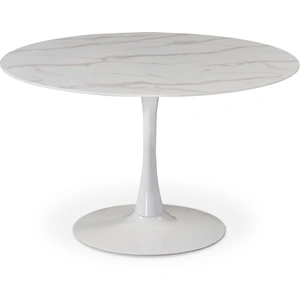 Meridian Furniture Tulip 48-inch Round Glass Dining Table